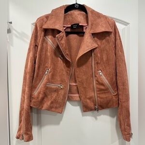 Vici Women's Suede Jacket - Blush